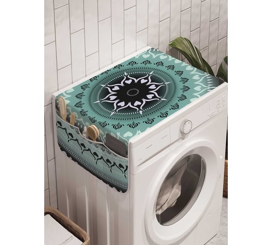 Органайзер для хранения Ambesonne "Бесконечный цветок" на стиральную машину, 45x120 см, cwm_21208