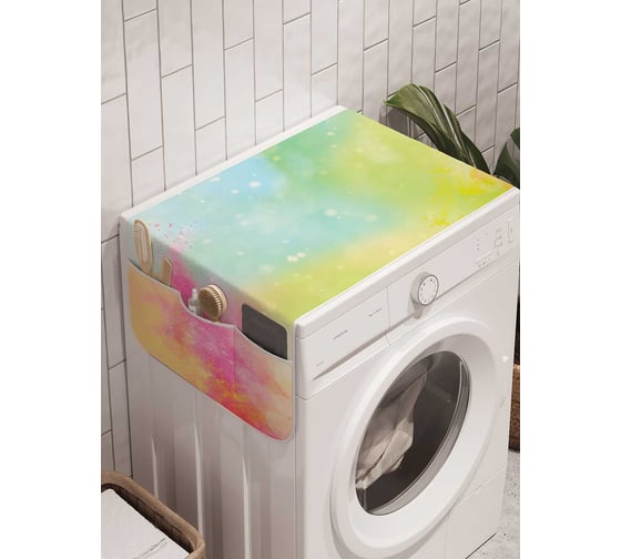 Органайзер для хранения Ambesonne "Красочные всплески" на стиральную машину, 45x120 см, cwm_20936 1