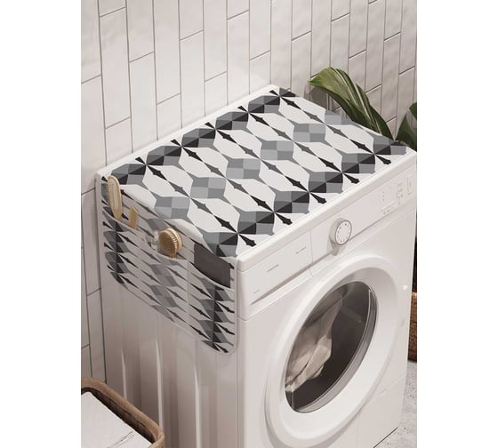 Органайзер для хранения Ambesonne "Фигурные перемены" на стиральную машину, 45x120 см, cwm_20887 1