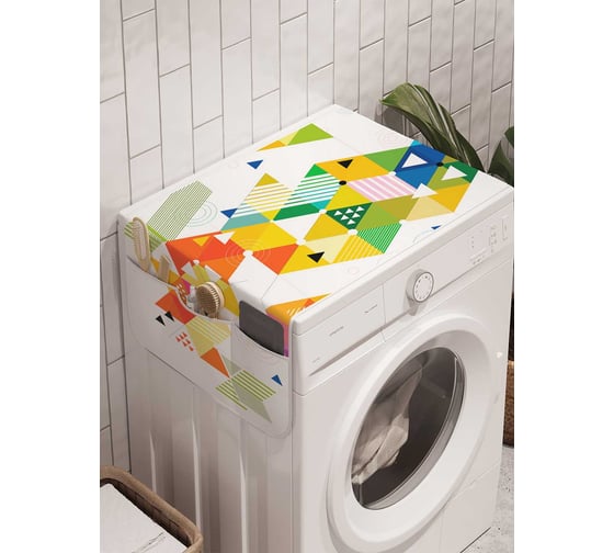 Органайзер для хранения Ambesonne "Треугольные сны" на стиральную машину, 45x120 см, cwm_22251 1
