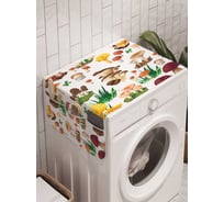 Органайзер для хранения Ambesonne "Грибной сад" на стиральную машину, 45x120 см, cwm_15988