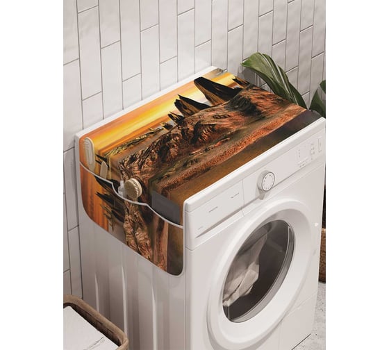 Органайзер для хранения Ambesonne "Поверхность чужой планеты" на стиральную машину, 45x120 см, cwm_15827