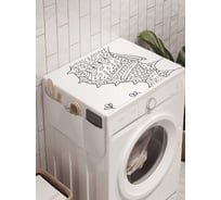 Органайзер для хранения Ambesonne "Морской конек в узоре" на стиральную машину, 45x120 см, cwm_20918