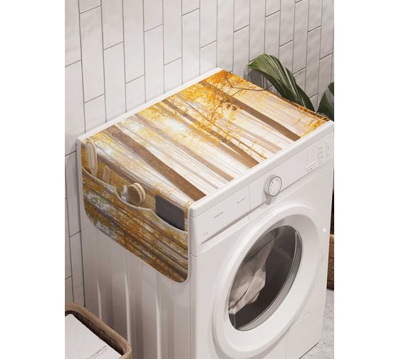 Органайзер для хранения Ambesonne "Пробираясь через лес" на стиральную машину, 45x120 см, cwm_21003 1