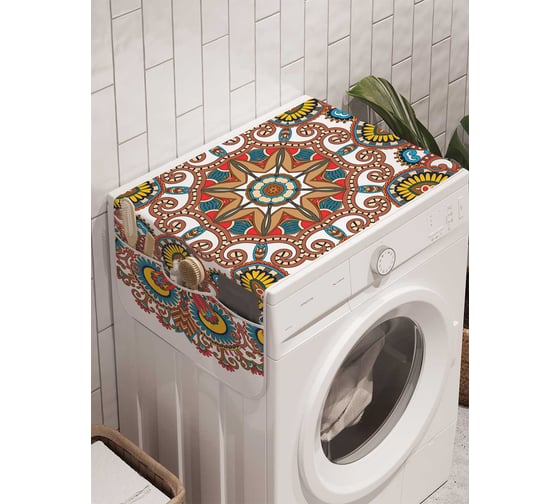 Органайзер для хранения Ambesonne "Красивая декорация" на стиральную машину, 45x120 см, cwm_16050 1