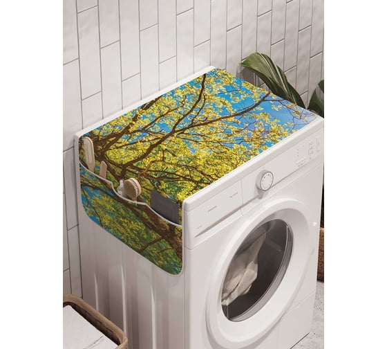 Органайзер для хранения Ambesonne "Мудрый лес" на стиральную машину, 45x120 см, cwm_20664 1