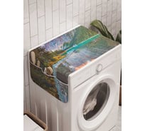 Органайзер для хранения Ambesonne "Зеркальная река" на стиральную машину, 45x120 см, cwm_20757