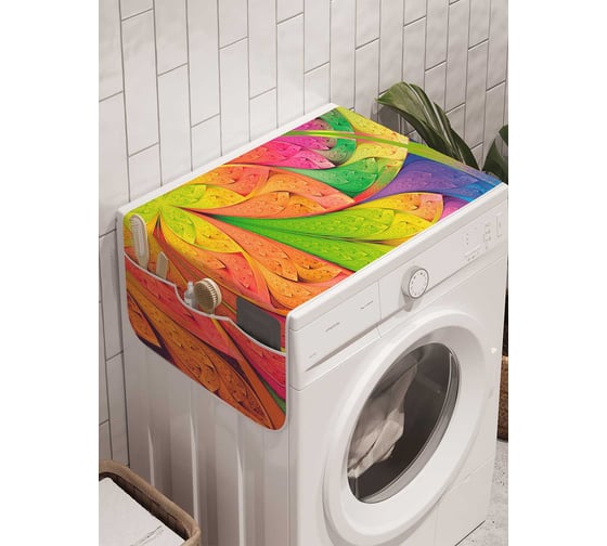 Органайзер для хранения Ambesonne "Туманная паутина" на стиральную машину, 45x120 см, cwm_21572 1