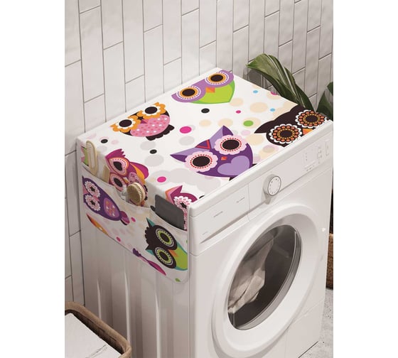 Органайзер для хранения Ambesonne "Мудрое веселье" на стиральную машину, 45x120 см, cwm_2842 1