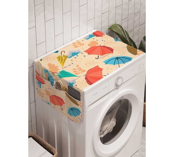 Органайзер для хранения Ambesonne "Летящие зонты" на стиральную машину, 45x120 см, cwm_19887 1