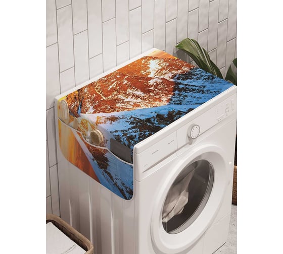 Органайзер для хранения Ambesonne "Солнечная вершина" на стиральную машину, 45x120 см, cwm_20402 1