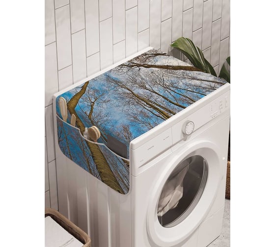 Органайзер для хранения Ambesonne "Лесная высота" на стиральную машину, 45x120 см, cwm_20654 1