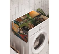 Органайзер для хранения Ambesonne "Сказочные домики" на стиральную машину, 45x120 см, cwm_20651