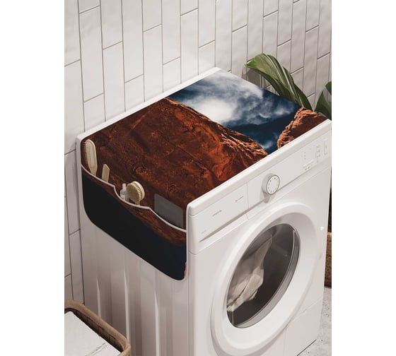 Органайзер для хранения Ambesonne "Чудные камни" на стиральную машину, 45x120 см, cwm_20121 1