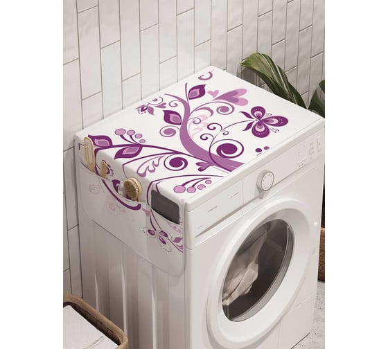 Органайзер для хранения Ambesonne "Выращивание цветов" на стиральную машину, 45x120 см, cwm_22262