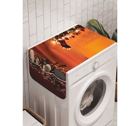 Органайзер для хранения Ambesonne "Рождественская елка" на стиральную машину, 45x120 см, cwm_20297 1