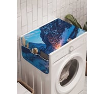 Органайзер для хранения Ambesonne "Яркий горный поселок" на стиральную машину, 45x120 см, cwm_20407