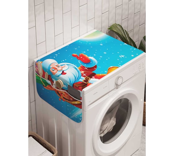 Органайзер для хранения Ambesonne "Праздничный полет" на стиральную машину, 45x120 см, cwm_20060 1