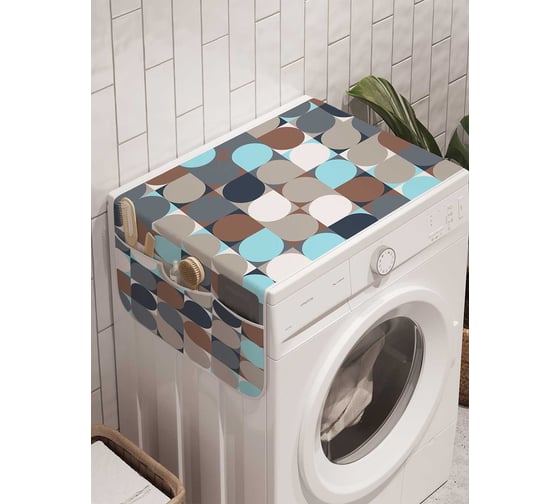 Органайзер для хранения Ambesonne "Цветные чудеса" на стиральную машину, 45x120 см, cwm_20797 1