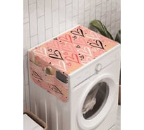 Органайзер для хранения Ambesonne "Сердечный порядок" на стиральную машину, 45x120 см, cwm_20447