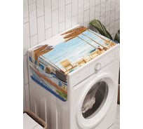 Органайзер для хранения Ambesonne "Вилла на летнем пляже" на стиральную машину, 45x120 см, cwm_1253