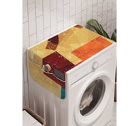 Органайзер для хранения Ambesonne "Военная фантазия" на стиральную машину, 45x120 см, cwm_20129