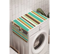 Органайзер для хранения Ambesonne "Полосатая радость" на стиральную машину, 45x120 см, cwm_20771