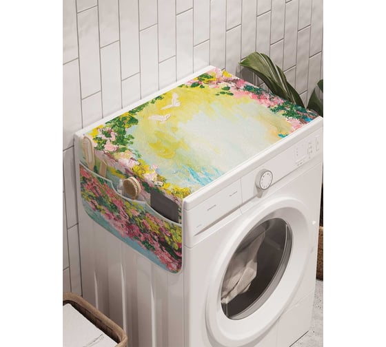 Органайзер для хранения Ambesonne "Цветочная двойная арка" на стиральную машину, 45x120 см, cwm_15109 1