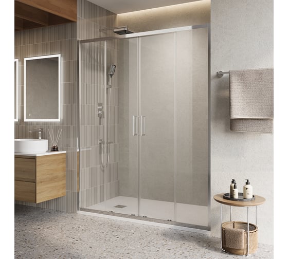 Душевая дверь BelBagno LUCE-BF-2-160-C-Cr