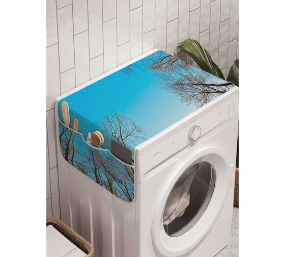 Органайзер для хранения Ambesonne "Лес ждет гостей" на стиральную машину, 45x120 см, cwm_20673