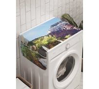 Органайзер для хранения Ambesonne "Водопад в солнечных горах" на стиральную машину, 45x120 см, cwm_10099