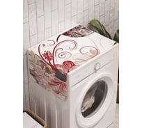 Органайзер для хранения Ambesonne "Цветочный обед" на стиральную машину, 45x120 см, cwm_20178