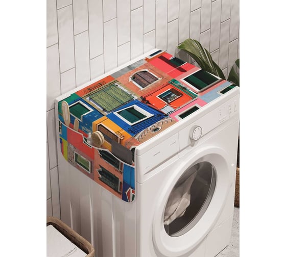 Органайзер для хранения Ambesonne "Оконный взгляд" на стиральную машину, 45x120 см, cwm_2569 1