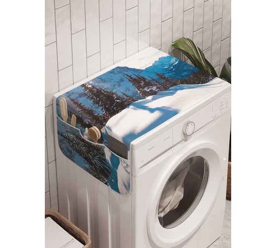Органайзер для хранения Ambesonne "Снежные холмы" на стиральную машину, 45x120 см, cwm_20084 1