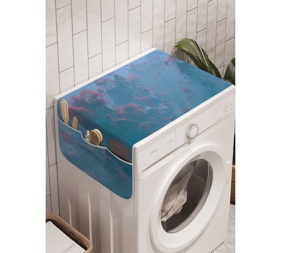Органайзер для хранения Ambesonne "Туманные леса" на стиральную машину, 45x120 см, cwm_12887