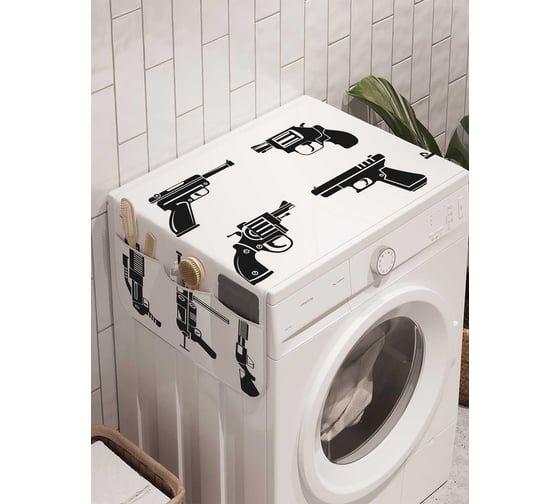 Органайзер для хранения Ambesonne "Оружейный арсенал" на стиральную машину, 45x120 см, cwm_20154 1