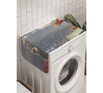 Органайзер для хранения Ambesonne "Пагода на фоне Фудзиямы" на стиральную машину, 45x120 см, cwm_10005