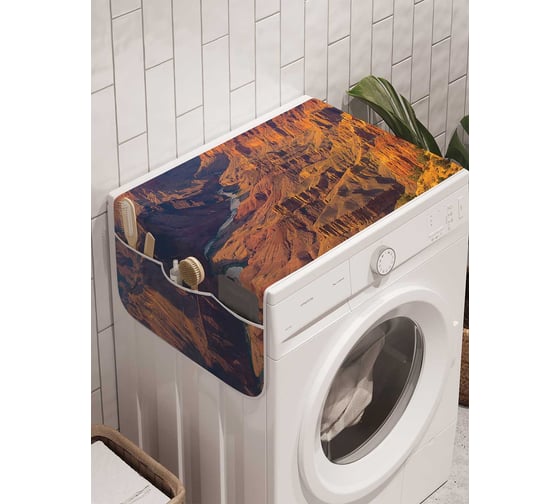 Органайзер для хранения Ambesonne "Горная местность" на стиральную машину, 45x120 см, cwm_20118 1