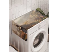 Органайзер для хранения Ambesonne "Туман в деревне" на стиральную машину, 45x120 см, cwm_12606