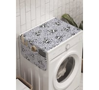 Органайзер для хранения Ambesonne "Мрачные черепа" на стиральную машину, 45x120 см, cwm_10071