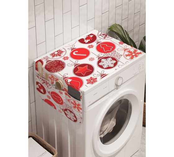 Органайзер для хранения Ambesonne "Шары для праздника" на стиральную машину, 45x120 см, cwm_20083 1