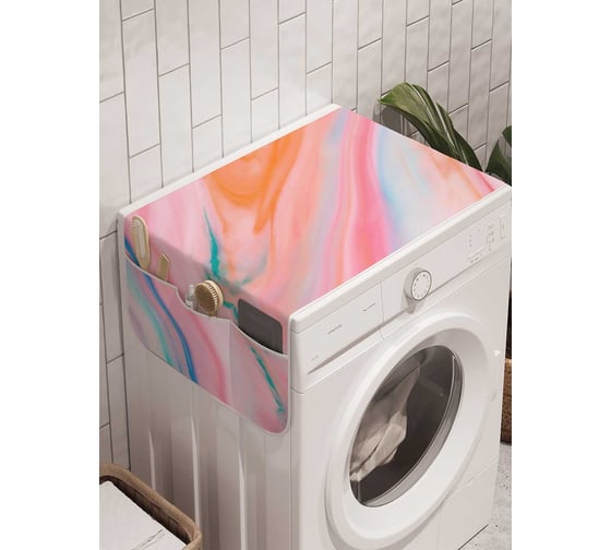 Органайзер для хранения Ambesonne "Течение красок" на стиральную машину, 45x120 см, cwm_18899 1