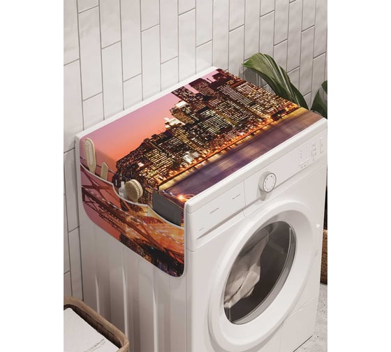 Органайзер для хранения Ambesonne "Ночное течение" на стиральную машину, 45x120 см, cwm_1079 1