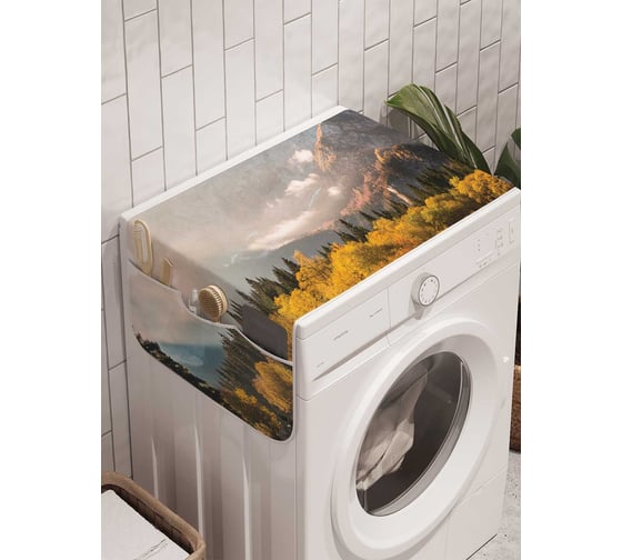 Органайзер для хранения Ambesonne "Странствия к горам" на стиральную машину, 45x120 см, cwm_20408 1