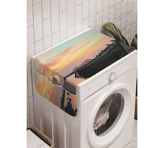 Органайзер для хранения Ambesonne "Морской рассвет" на стиральную машину, 45x120 см, cwm_20550 1