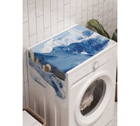 Органайзер для хранения Ambesonne "Гора в облаках" на стиральную машину, 45x120 см, cwm_20418