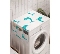Органайзер для хранения Ambesonne "Танец дельфинов" на стиральную машину, 45x120 см, cwm_20431