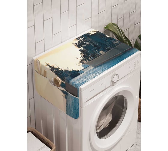 Органайзер для хранения Ambesonne "Морской флот" на стиральную машину, 45x120 см, cwm_17822 1