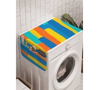 Органайзер для хранения Ambesonne "Полосатое художество" на стиральную машину, 45x120 см, cwm_26425