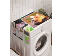 Органайзер для хранения Ambesonne "Цветы спокойствия" на стиральную машину, 45x120 см, cwm_18457